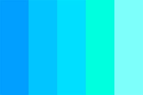 Neon Blues Color Palette Blue Colour Palette Neon Colour Palette