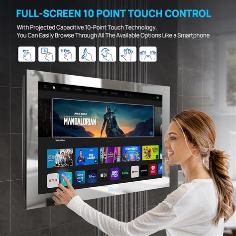 Buy Haocrown 215 Inch Touchscreen Bathroom Tv Waterproof Smart Mirror Tvs Brightness 500 Full
