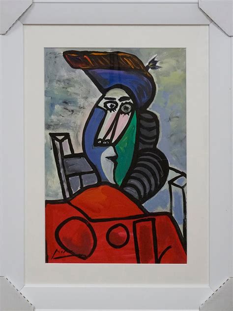 Sold Price: Original In the manner of Pablo Picasso acrylic on paper - April 6, 0121 9:00 AM CDT