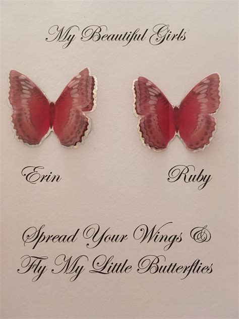 Handmade Butterfly Picture Personalised For You Lovely T Etsyde