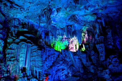 Dripstone Cave Reed Flute Cave Ludi Yan Guilin Guangxi China Stock