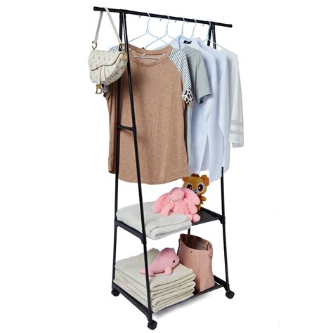 Fashion Shopping Style Rolling Garment Laundry Rack Clothes Rack On