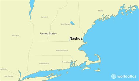 Where Is Nashua Nh Nashua New Hampshire Map