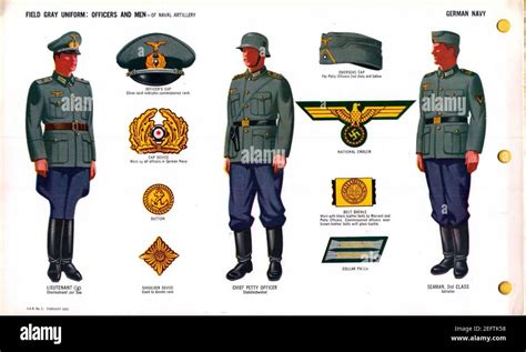 oni jan 1 uniforms and insignia page 023 german navy kriegsmarine ww2 field gray uniform