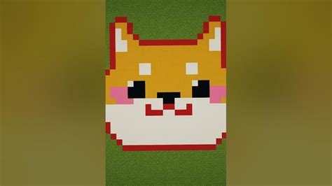Minecraft Shiba Inu Pixel Art Youtube