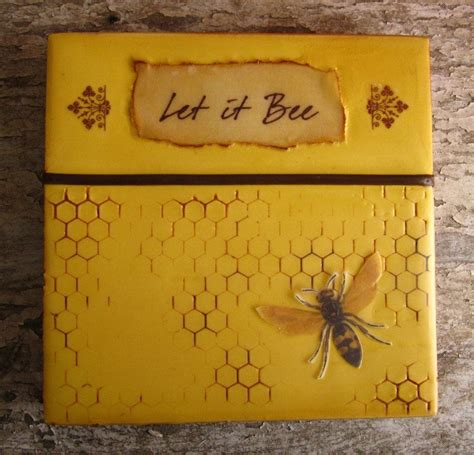 Ready To Ship Let It Bee Honey Bee Decoration Bee Painting Encaustic