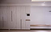 木西示 室內設計 - 簡約。白木紋。系統櫃。 #電視櫃設計 #鞋櫃設計 #隔間設計 #衣櫃設計 #棕櫚灣