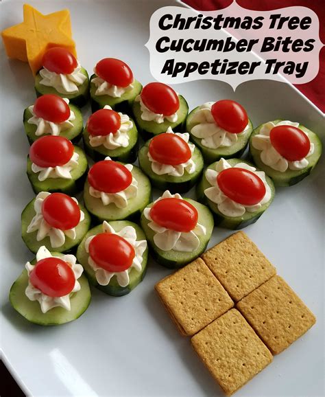 Try these cool holiday hacks for easy, shortcut christmas appetizers. Cucumber Bites Christmas Tree Appetizer Tray - Making Time ...
