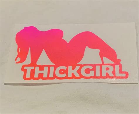 Thick Girl Decal Etsy