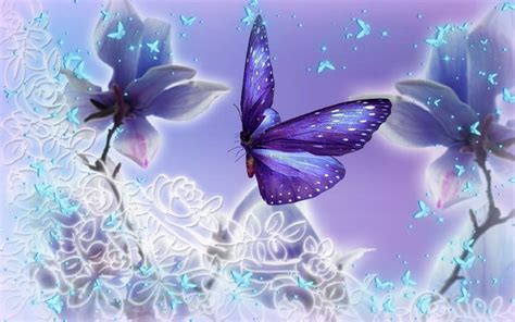 Purple Butterfly Wallpapers 57 Pictures