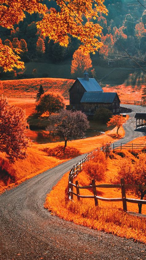 Autumn Landscape Iphone Wallpapers Lock Screen