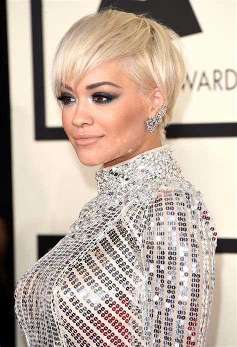 Rita Ora Hair And Makeup At The Grammys 2015 Red Carpet Pictures