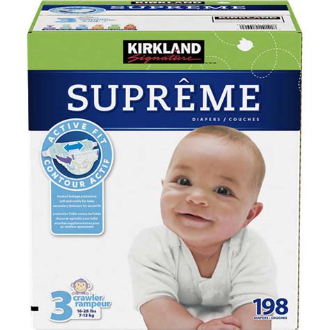 Global Shop Kirkland Signature Supreme Diapers Size 3 198ct