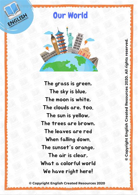 Science Poems And Songs English Created Resources