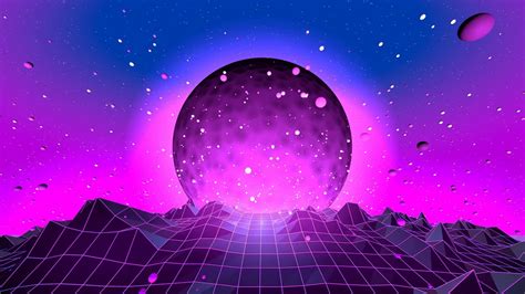 New Retro Wave With Purple And Blue Hd Vaporwave Wallpapers Hd