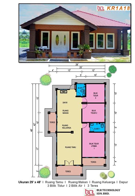 Contoh Pelan Rumah Banglo Floor Plans Visualizations Diagram Batang