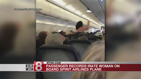 video irate passenger escorted off spirit airlines flight after meltdown