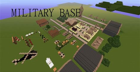 Minecraft Military Base With Vehicles