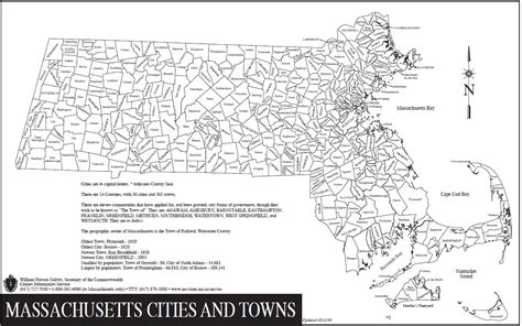 Massachusetts Town Map Massachusetts Map