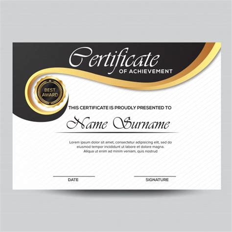 It serves as a proof that you worked. Professional Certificate Of Achievement Template Design ...