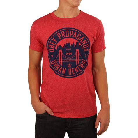Obey Clothing Urban Renewal T Shirt Evo Outlet