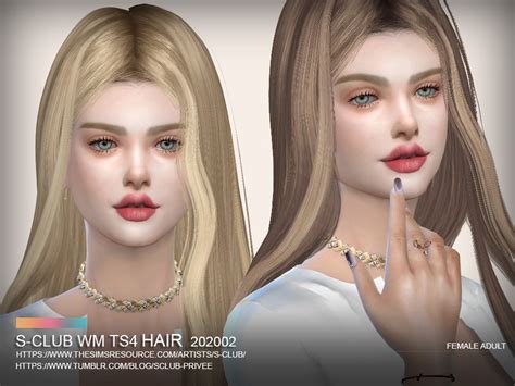 S Club Ts4 Wm Hair 202002 The Sims 4 Catalog