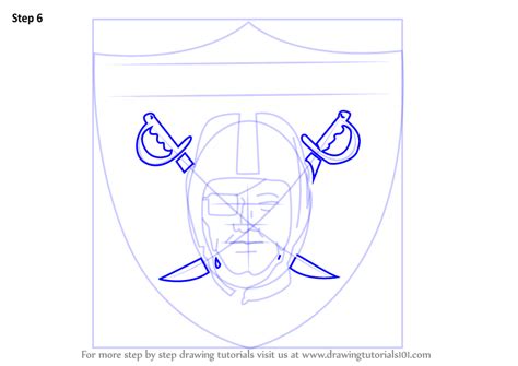 Learn How To Draw Oakland Raiders Logo Nfl Step By Step Drawing