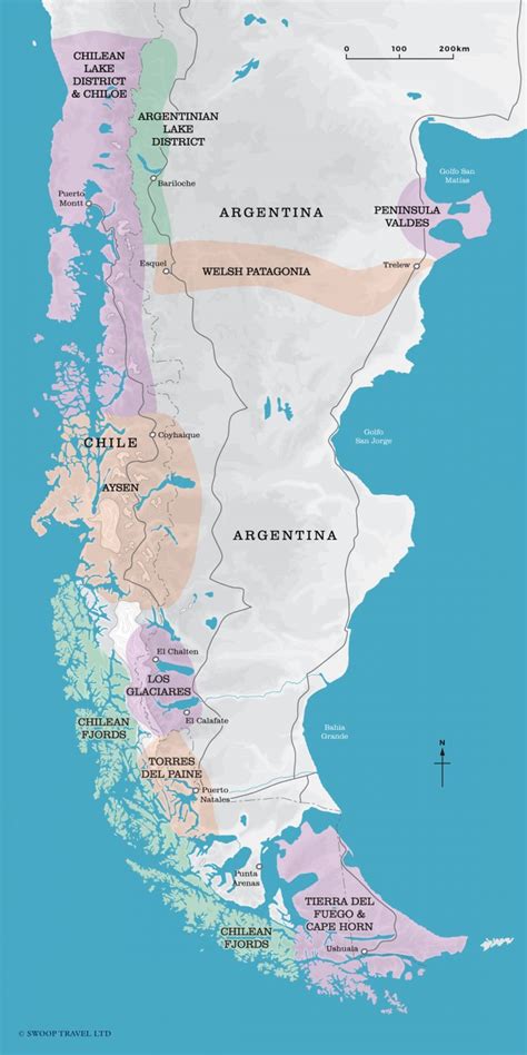 Places To Go In Patagonia Illustrated Map Swo In Patagonia Patagonia