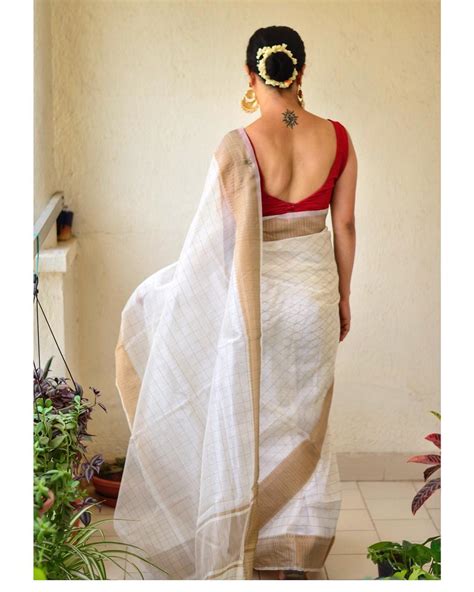 Instagrammers Style White Sarees With Chic Blouses Keep Me Stylish