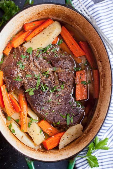 Top Cooking A Pot Roast In A Dutch Oven