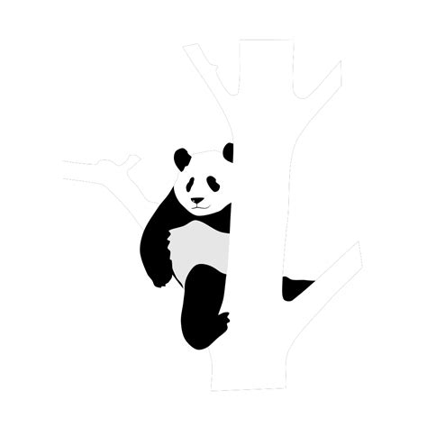 Giant Panda In A Tree Png Svg Clip Art For Web Download Clip Art
