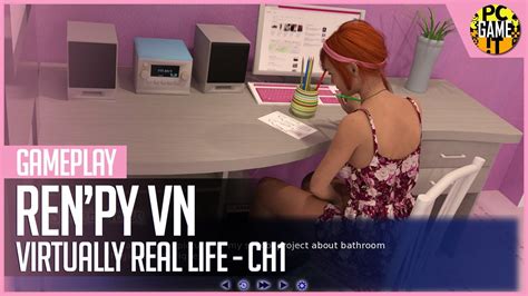 Virtually Real Life Ren Py Visual Novel Chapter Gameplay P Hd Youtube