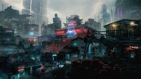 Cyberpunk Slums By Joshua Prigg Rcyberpunk