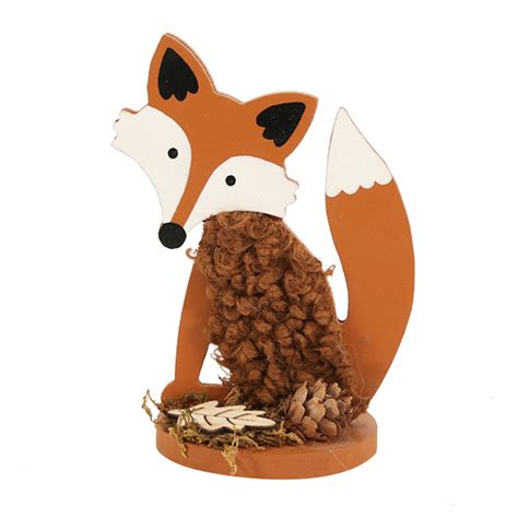 Diy Wooden Fox Craft The Kids Will Love Fox Crafts Fox Ornaments