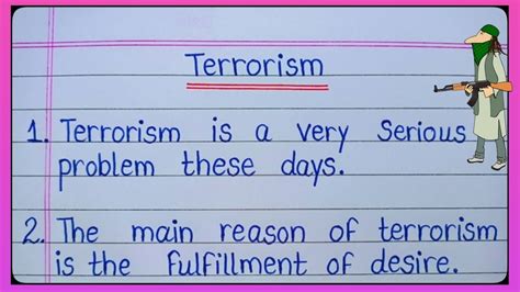10 Lines On Terrorism In Englishessay On Terrorismterrorism Essay