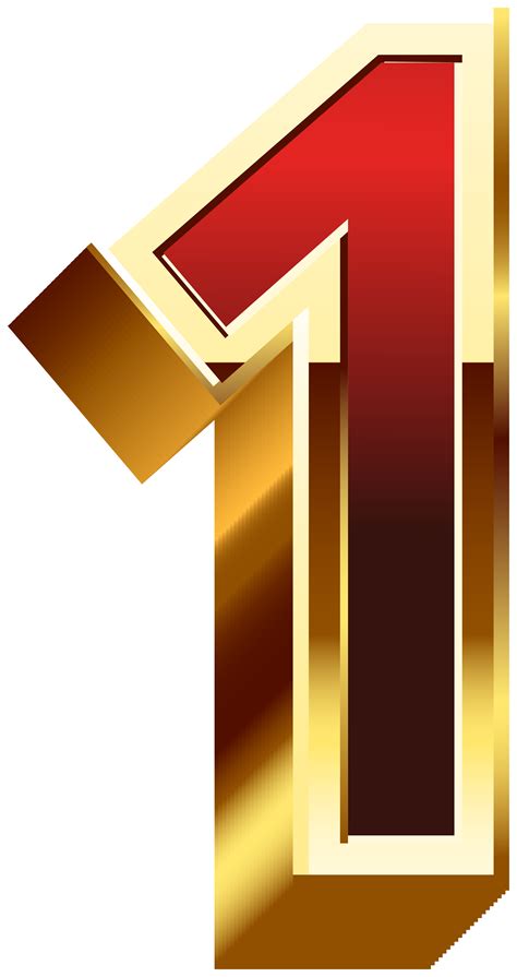 Gold And Red Number Three Png Clipart Image Images And Photos Finder