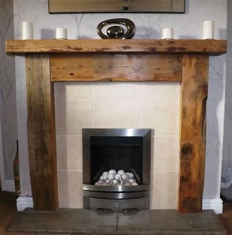 Fire Surround Handmade Rustic 3 Thick Solid Antique Pine Fire