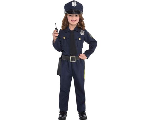 Girls Classic Police Officer Costume Toddler 3 4