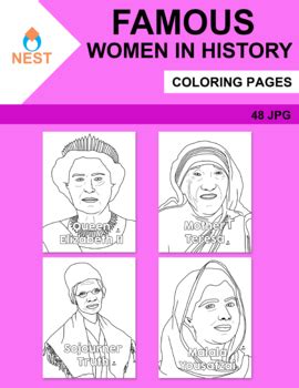 Women S History Month Coloring Pages Pages By Elvia Montemayor Nest