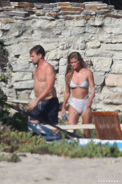 It S On New Couple Leonardo DiCaprio And Nina Agdal Show Steamy PDA On The Beach Nina Agdal