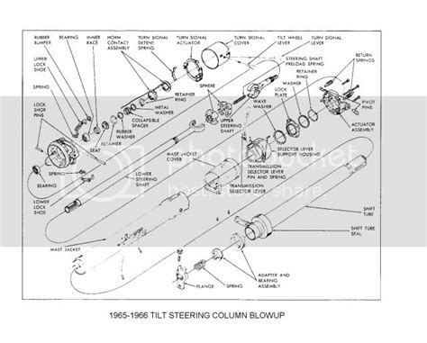 66 Chevelle Tilt Steering Column Assembly Picture Chevelle Tech