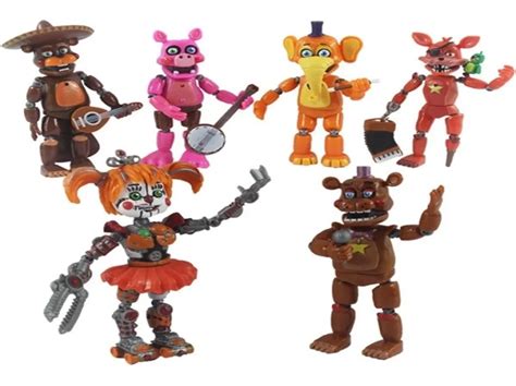 Set Five Nights At Freddy Action Figure Toy Fnaf Bonnie Foxy Freddy