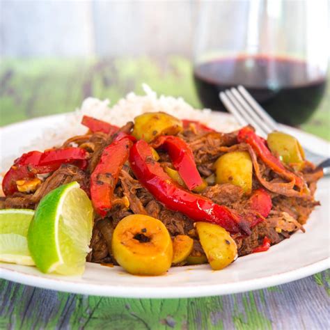 Ropa Vieja Cuban Braised Shredded Beef With Bell Peppers Recipe Included