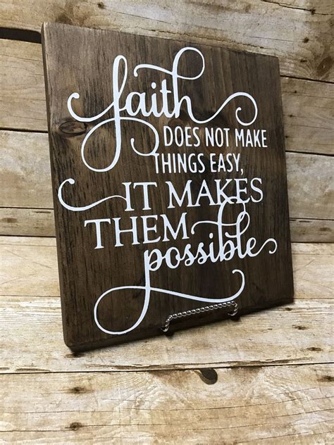 Faith Sign Inspirational Sign Quote Sign Wood Pallet Signs Quotes