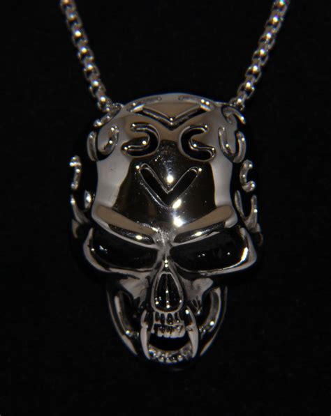 Stainless Steel Vampire Skull Pendant Udinc0469 Until Death Inc