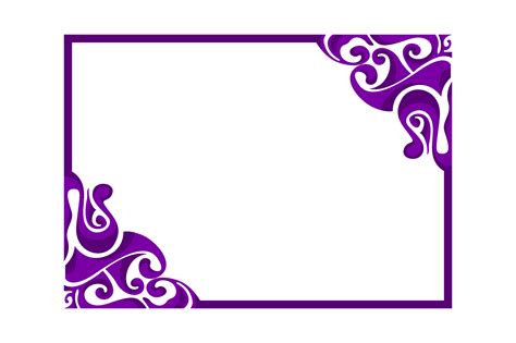 Purple Ornament Border Design 13078263 Png
