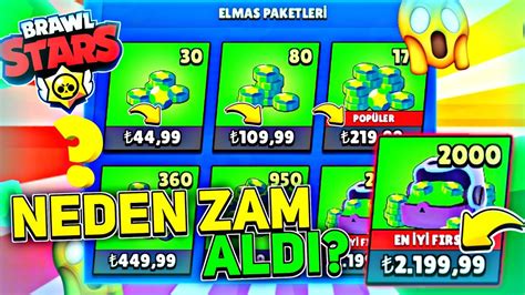 Elmas Fiyatları Neden Zam Aldi GerÇek Nedenİ 💎 Brawl Stars Youtube