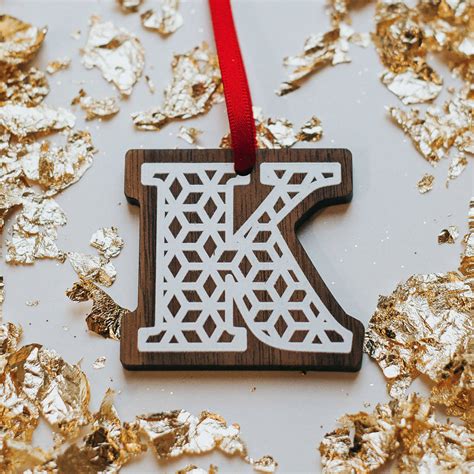 Personalised Alphabet Christmas Decorations By Create T Love