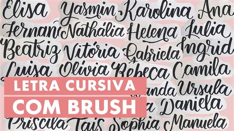 Escrevendo Nomes De A A Z Com Brush Pen Marina Viabone Youtube