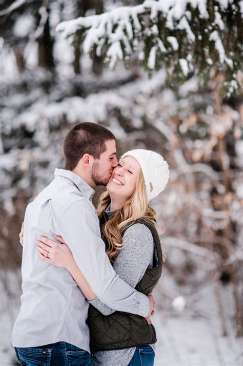 Snowy Wisconsin Engagement Session Popped Blog